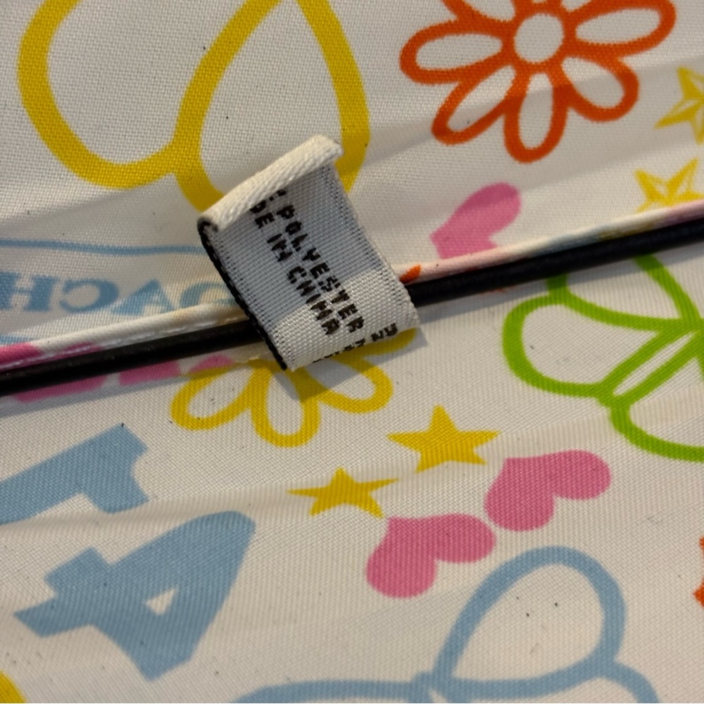 Coach y2k butterfly logo monogram nylon umbrella - Picture 9 of 10